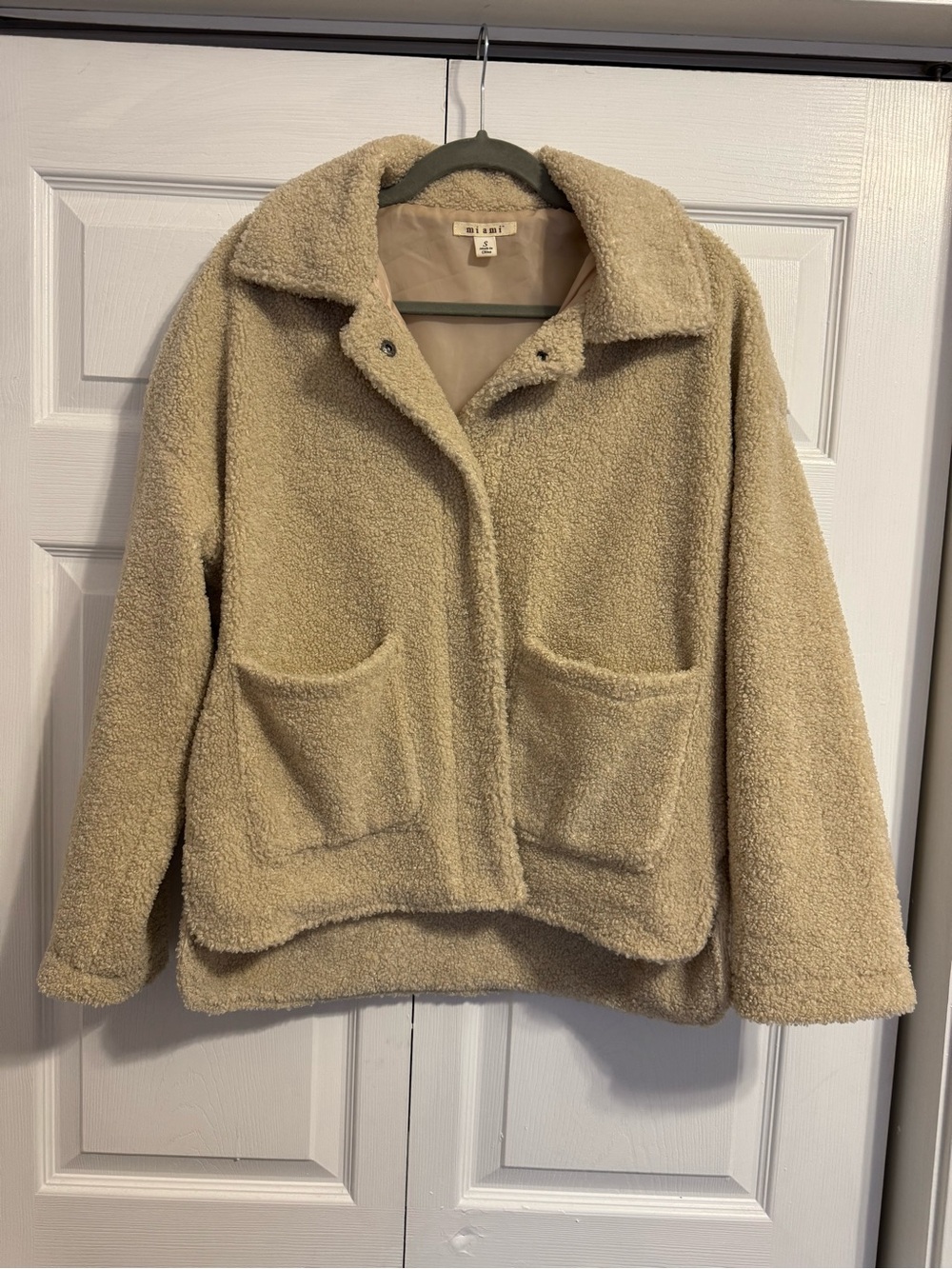 Beige Oversized Jacket